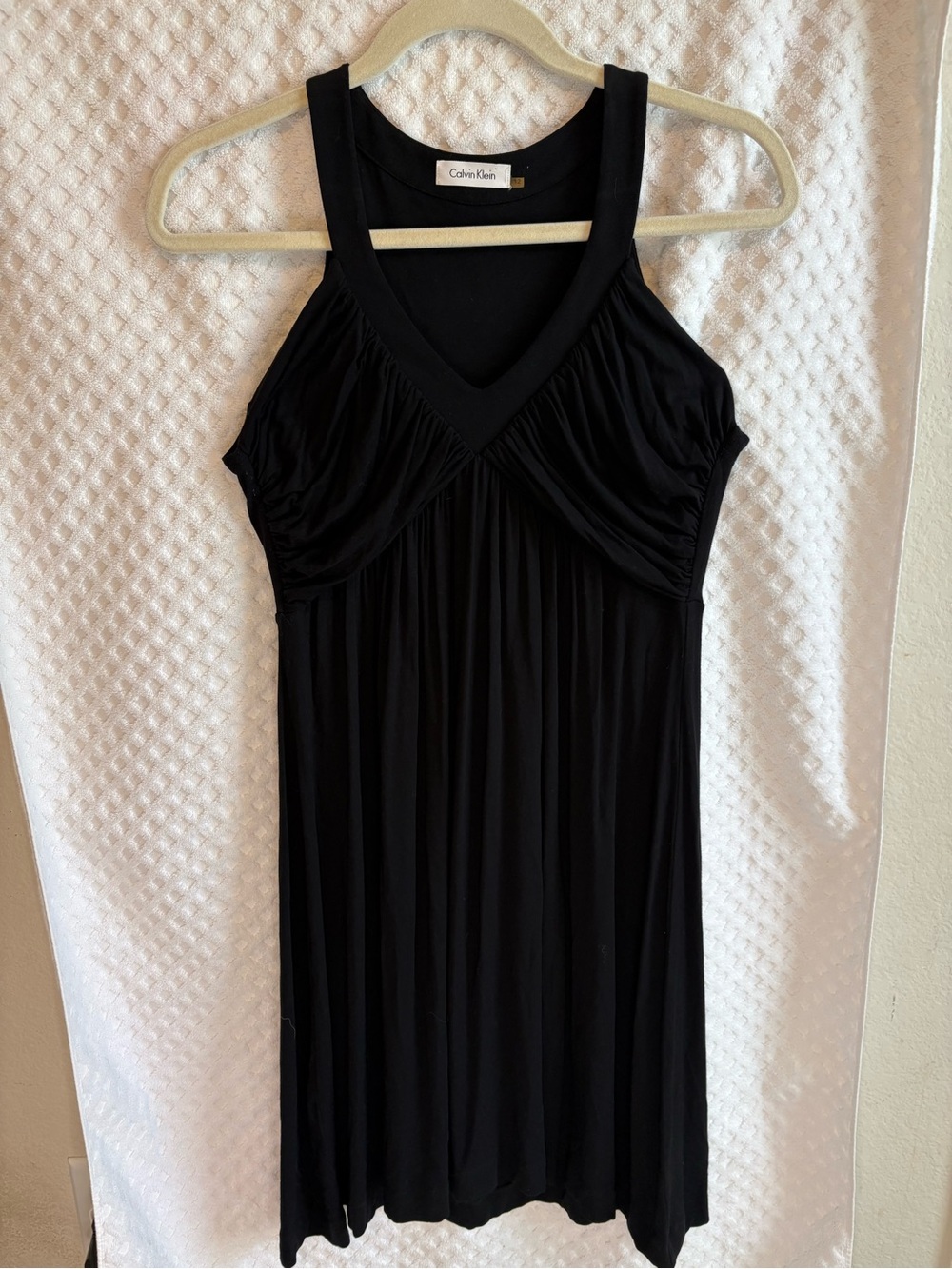 Calvin Klein Black Sleeveless Fit & Flare Dress Y2K | Size 12